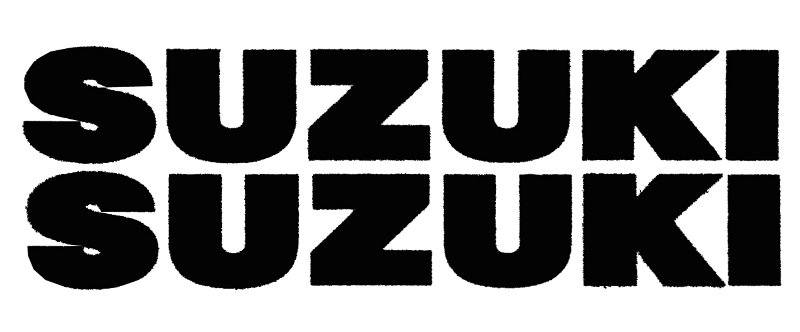 HollyEquip ホーリーエクイップ 'SUZUKI'タンクデカール(PR) RM12575 SUZUKI スズキ ステッカー・デカール 外装