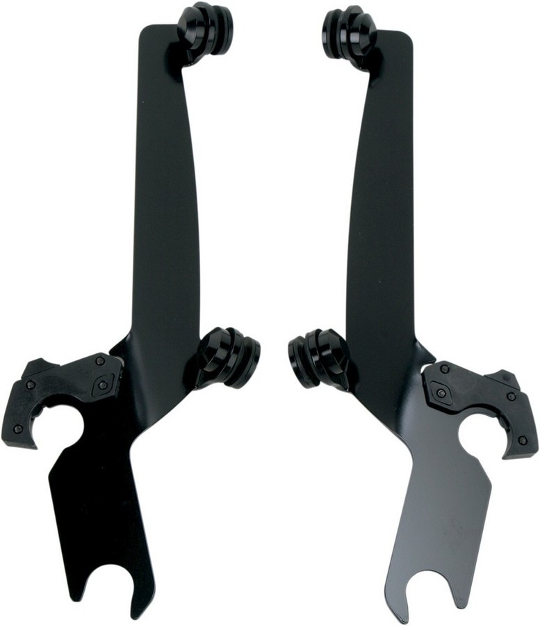 MEMPHIS SHADES メンフィスシェイズ プレートキット トリガーロック ステンレス ブラック DYNA用【PLATE KIT TL S/S DYNA BLK [2320-0059]】 HARLEY-DAVIDSON ハーレーダビッドソン スクリーン取付けステー・部品 外装