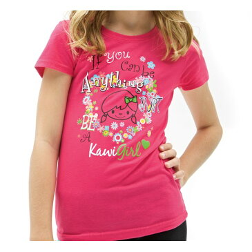 【在庫あり】北米カワサキ純正アクセサリー ユーズ KAWI GIRL(TM) “If You Can Be Anything”Tシャツ (Youth Kawi Girl(TM) If You Can Be Anything) サイズ：MD