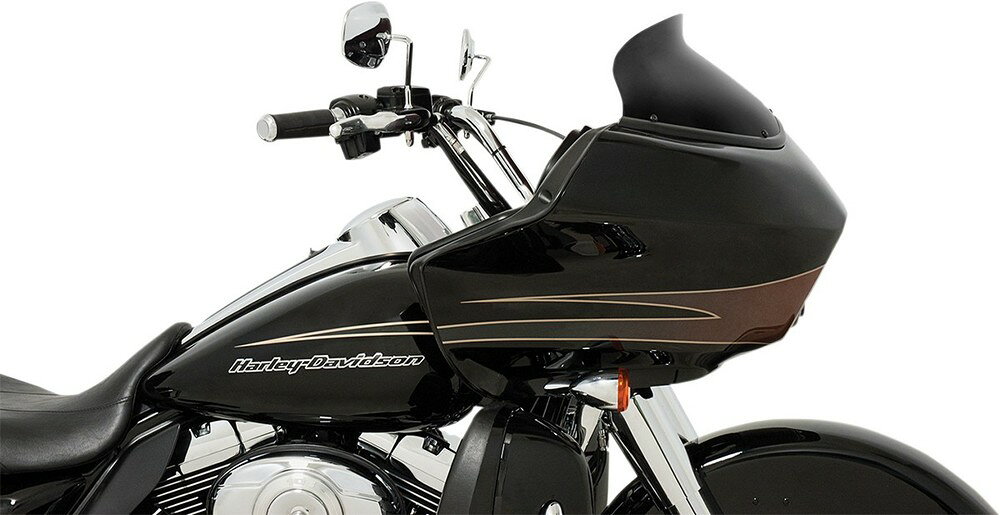 MEMPHIS SHADES メンフィスシェイズ ウインドシールド 98-13 SPOILERモデル 5 ブラック Road Glide EFI - 2007 2009 1998 2002 Custom FLTRX 2010 2013 Ultra FLTRU 2011 Glide-Injected FLTR-I 2006 スクリーン 外装