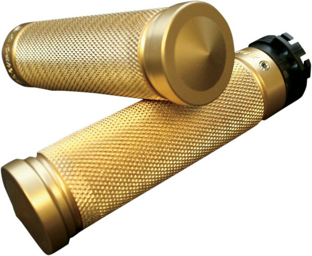 ACCUTRONIX アキュトロニクス グリップ ブラスフルローレット 【GRIPS BRASS FUL KNURL [0630-1121]】 HARLEY-DAVIDSON ハーレーダビッドソン ハンドル