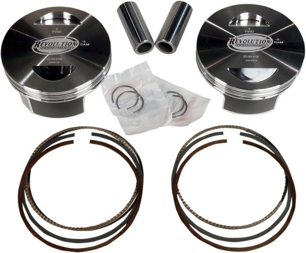 REVOLUTION PERFORMANCE LLC レボリューションパフォーマンス ピストンキット 131' FLT TP TC 【PISTON KIT 131'FLT [0910-2661]】 HARLEY-DAVIDSON ハーレーダビッドソン ピストン エンジンパーツ エンジン