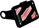 ACCUTRONIX アキュトロニクス ナンバープレートマウント ランプ付き ブラック 2004-13XL【MOUNT LP W/LIGHT 4-13XL B ...