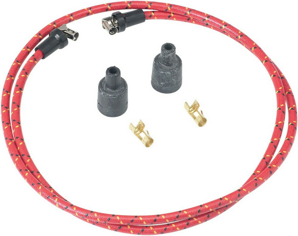 LOWBROW CUSTOMS �����֥����������ॺ ���ѡ����ץ饰 �磻�䥭�å� ��å�/�֥�å� ��WIRES SPARKPLUG RD/BLK [2104...