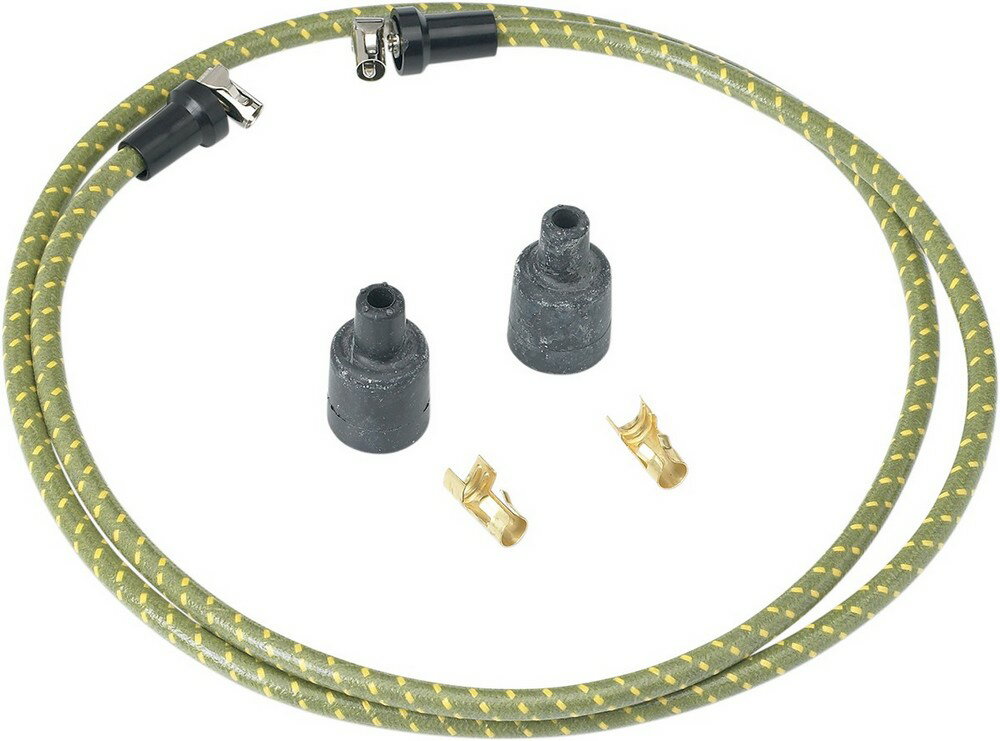 LOWBROW CUSTOMS �����֥����������ॺ ���ѡ����ץ饰 �磻�䥭�å� ���꡼��/�������� ��WIRES SPARKPLUG GRN/YLW [21...