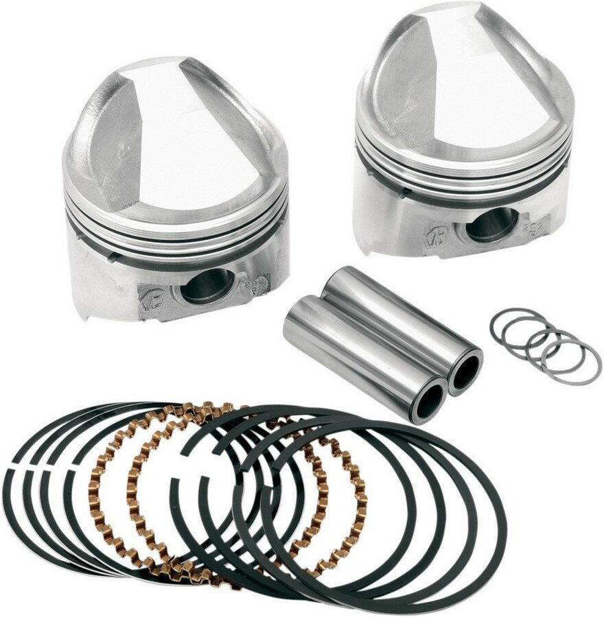 KB PERFORMANCE ケービーパフォーマンス ピストンキット 010 XL 1972-85【KB PISTON 72-85 [DS-751218]】 Roadster - XLS 1979 1985 Sportster XLCH 1000 1972 XLH XLT 1977 1978 XLX 1983 XR 1984 Cafe Racer XLCR HARLEY-DAVIDSON ハーレーダビッドソン ピストン