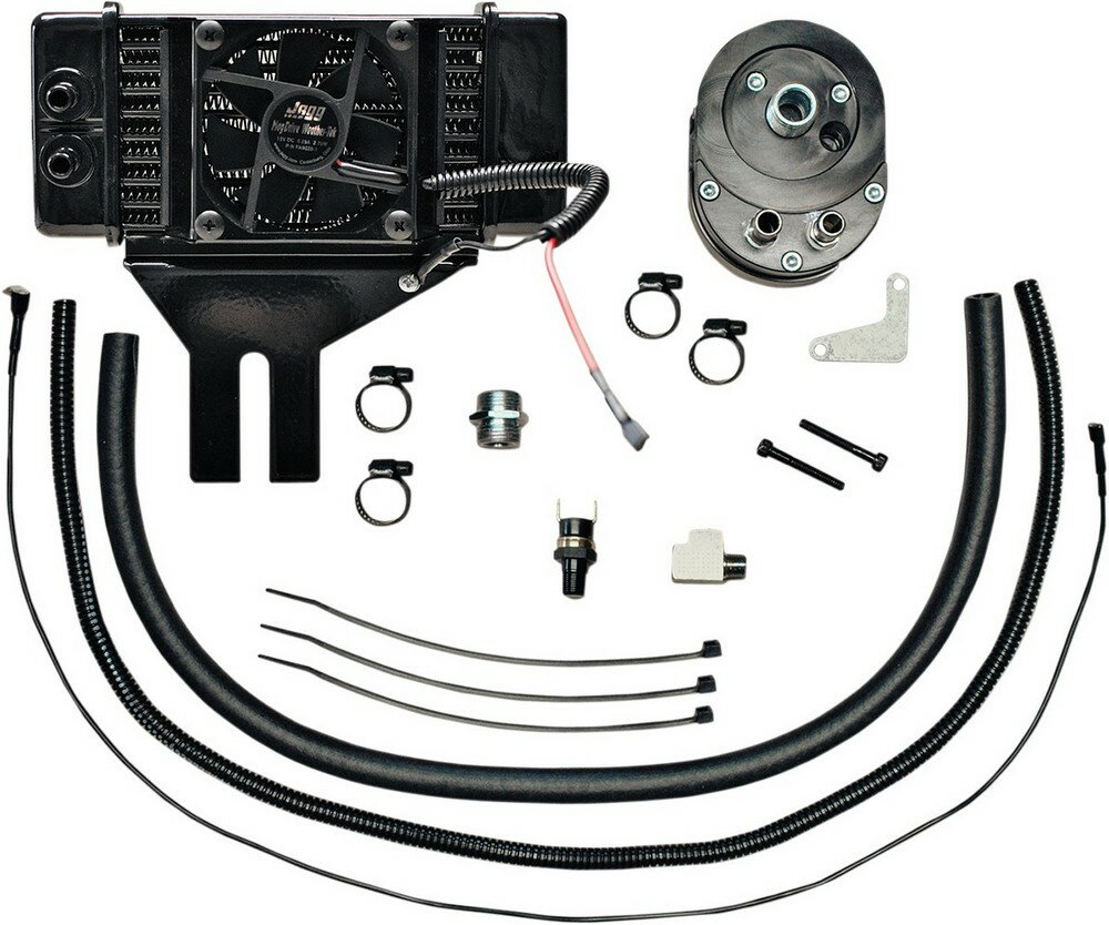 JAGG OIL COOLERS ジョッグオイルクーラーズ オイルクーラーキット 10R LOW FAN 【OIL COOLER KT FAN】 HARLEY-DAVIDSON ハーレーダビッドソン オイルクーラー 冷却関連 エンジン