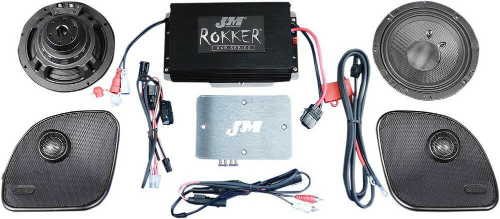 J & M ジェーアンドエム スピーカーキット 2 AMP 330 FLTR 2015 【SPEAKER 15】 Road Glide Custom - FLTRX 2017 Special-FLTRXS HARLEY-DAVIDSON ハーレーダビッドソン スピーカー 電装系