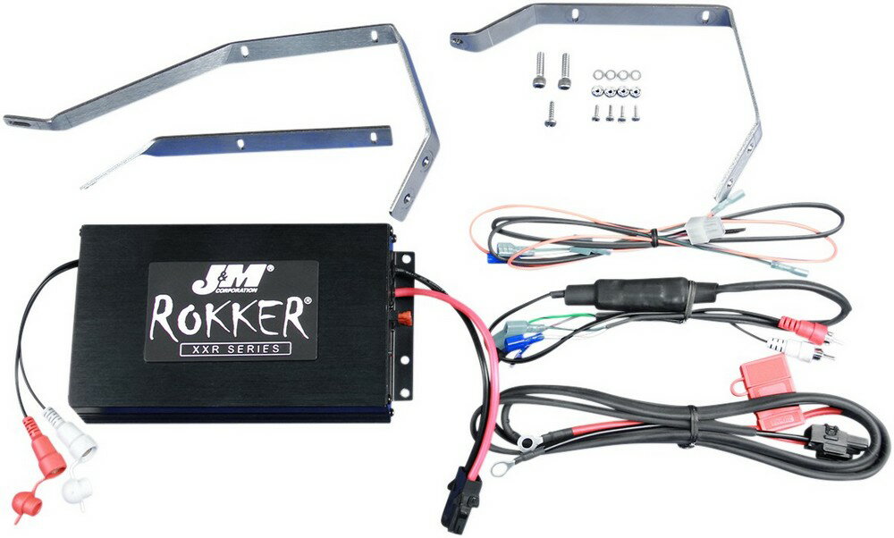 J & M ジェーアンドエム アンプキット ROKKERモデル 330W2 クローム FLT 2006-13【AMP ROK 330W2CH 06-13FLT】 Road Glide EFI - FLTR 2007 2009 Custom FLTRX 2010 2013 Ultra FLTRU 2011 Glide-Injected FLTR-I 2006 HARLEY-DAVIDSON ハーレーダビッドソン 電装系
