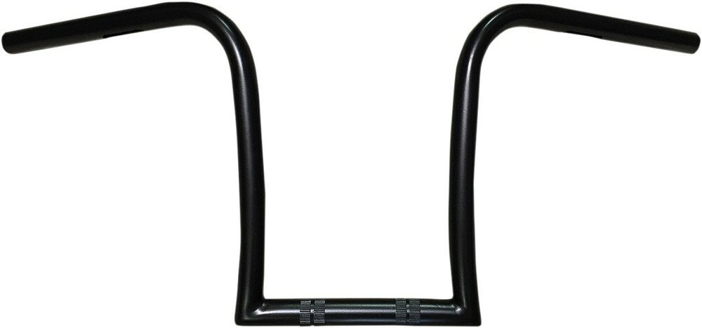 ■商品概要ハンドルバー径：1”センター幅：9”クランプ部バー径：1”カラー：ブラック穴加工：○グリップエンド高さ：14”仕上げ：電気メッキU.S.A.製：○モデル：MIDGET GIMP全幅：31”プルバック／スウィープ：5”専用設計：-スタイル：カスタムパーツタイプ：ハンドルバーBAR DIAMETER：1”CENTER WIDTH：9”CLAMP AREA BAR DIAMETER：1”COLOR：BlackDRILLED：YesEND RISE/RISE/HEIGHT：14”FINISH：ElectroplateMADE IN THE U.S.A.：YesMODEL：Midget GimpOVERALL WIDTH：31”PULLBACK/SWEEP：5”SPECIFIC APPLICATION：NoSTYLE：Custom ReplacementTYPE：Handlebar■詳細説明・Constructed from tig-welded steel tubing・All bars are dimpled， drilled and knurled・Notched for Throttle By Wire applications・Made in the U.S.A.■注意点※取り扱い説明書は英語となります。※輸入商材の為、納期が遅れる場合がございます。あらかじめご了承ください。