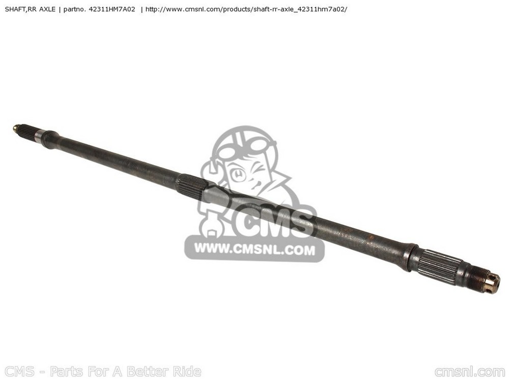 CMS २ SHAFTRR AXLE TRX400FW 2000 Y USA FOURTRAX AUSTRALIA / HOR ...