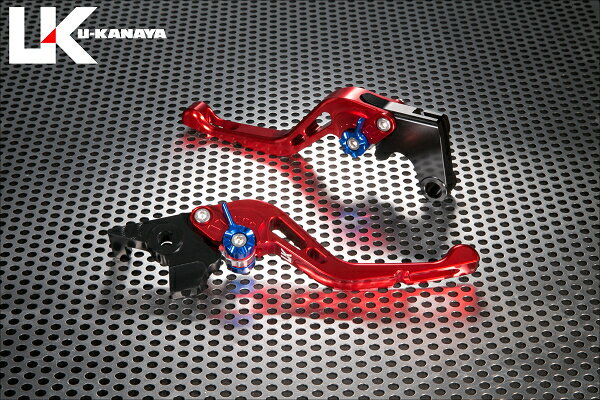 Rakuten - U-KANAYA ユーカナヤ GPタイプ アルミビレットレバーセット GSX250R SUZUKI スズキ ブレーキ・クラッチレバーセット ハンドル周辺パーツ ハンドル レバーカラー：レッド / アジャスターカラー：チタンカラー / レバータイプ：ショート(レバー部全長：約145mm)