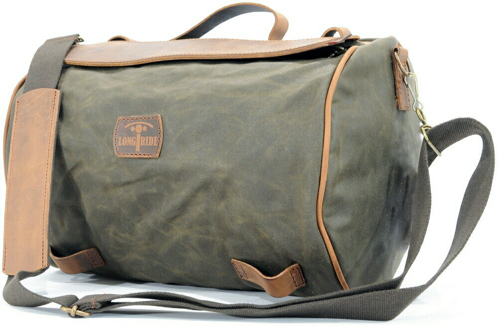 LONGRIDE ロングライド シートバッグ ヘリテージ テールダッフルバッグ カラー：カーキ 容量：23L(サイズ：W38×Φ28cm)