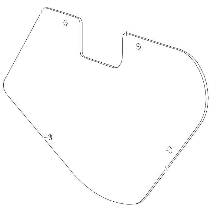 MORIWAKI ENGINEERING モリワキエンジニアリング 【サイドカバー補修部品】プレート ズーマー HONDA ホンダ サイドカウル・サイドカバー カウル関連 外装
