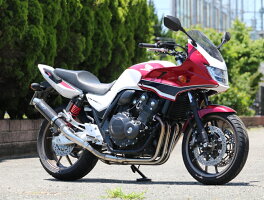 WR’SダブルアールズSラウンドタイプスリップオンマフラータイプ:カーボンサイレンサーCB400SB(2BL-NC42)CB400SF(2BL-NC42)