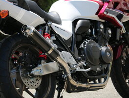 WR’SダブルアールズSラウンドタイプスリップオンマフラータイプ:カーボンサイレンサーCB400SB(2BL-NC42)CB400SF(2BL-NC42)