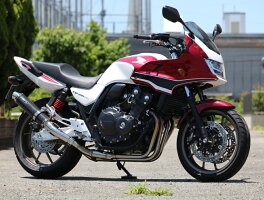 WR’SダブルアールズSラウンドタイプスリップオンマフラータイプ:カーボンサイレンサーCB400SB(2BL-NC42)CB400SF(2BL-NC42)