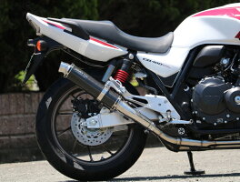 WR’SダブルアールズSラウンドタイプスリップオンマフラータイプ:カーボンサイレンサーCB400SB(2BL-NC42)CB400SF(2BL-NC42)