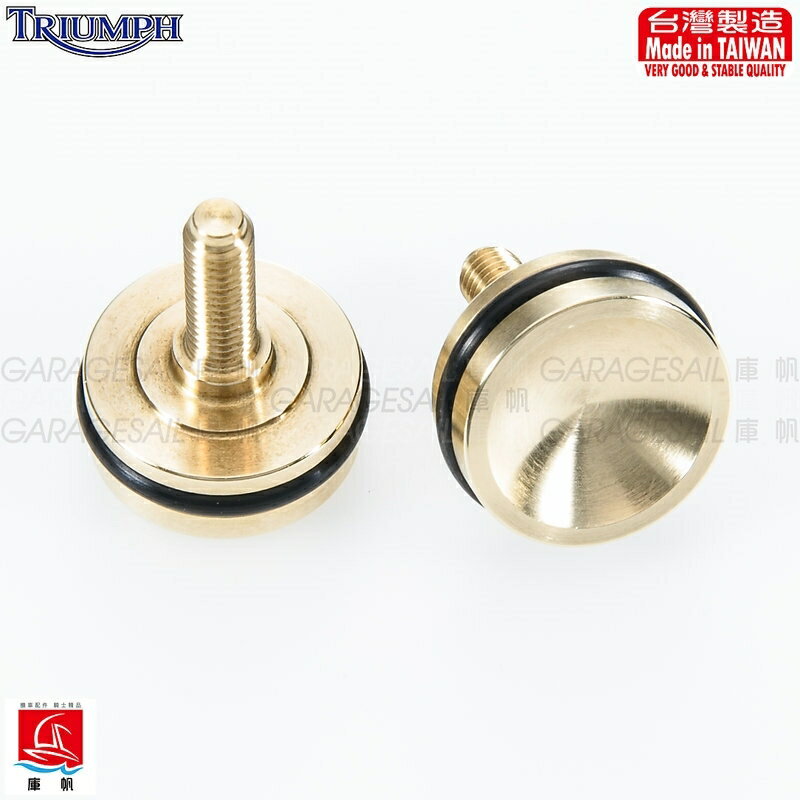 GarageSaiL ガレージセイル Triumph 空冷専用 シートスポイラーボルト (brass) THRUXTON900 Thruxton TRIUMPH トライアンフ その他シートオプション・補修部品 シート関連 外装