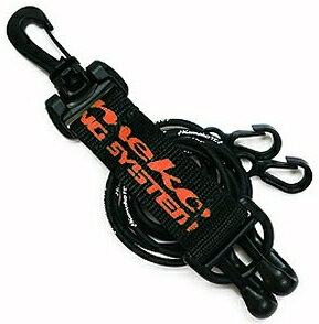 kemeko ケメコ ポケットバインドフックホルダー＆ストラップ ツーリングコード・ベルト ホルダーテープ：オレンジ／ロープ：ブルー