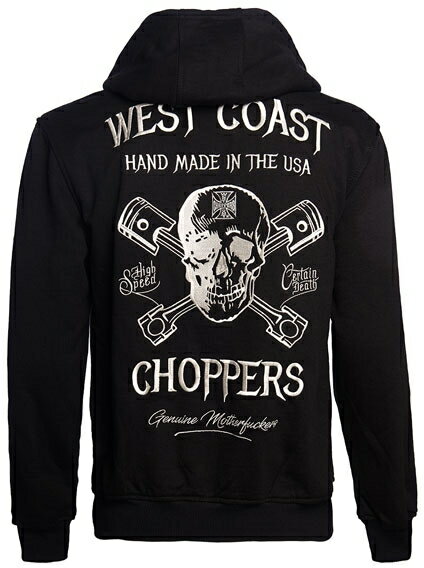 WEST COAST CHOPPERS ウエストコーストチョッパーズ WCC High Speed zip hoodie [WCC ハイスピード ジップ フーディー] EU size：XL