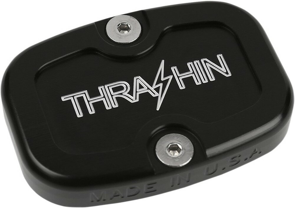THRASHIN SUPPLY スラッシンサプライ COVER M／C RR 08+FL HARLEY-DAVIDSON ハーレーダビッドソン マスターシリンダータンクキャップ・リザーバーカバー ブレーキ カラー：Black Natural／FINISH：Anodized Re-Machined[1731-0640]