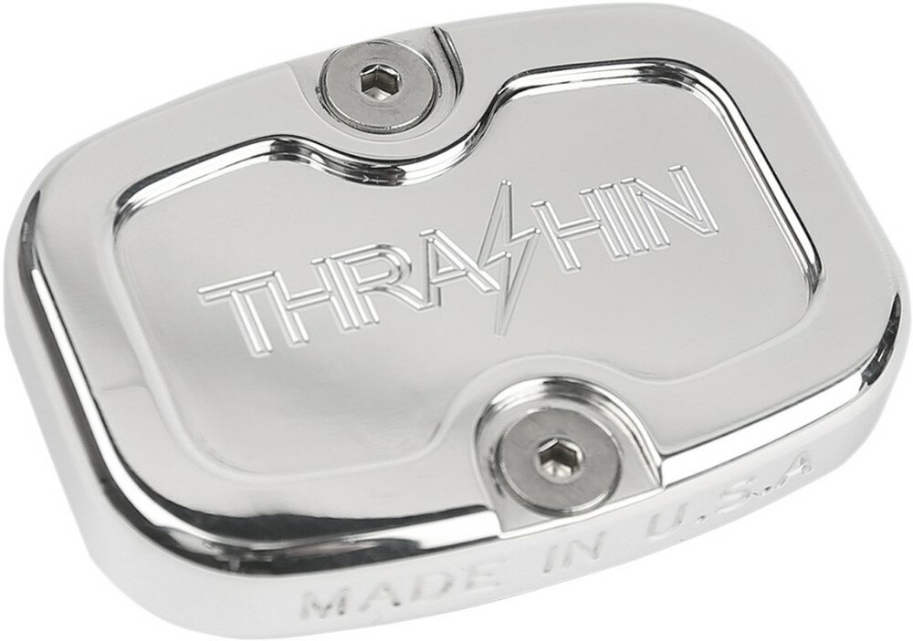 THRASHIN SUPPLY スラッシンサプライ COVER M／C RR 08+FL HARLEY-DAVIDSON ハーレーダビッドソン マスターシリンダータンクキャップ・リザーバーカバー ブレーキ カラー：NATURAL／FINISH：Polished[1731-0639]