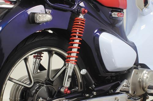 SP武川 SPタケガワ リアショックアブソーバー スプリングカラー：レッド塗装 スーパーカブC125 HONDA ホンダ