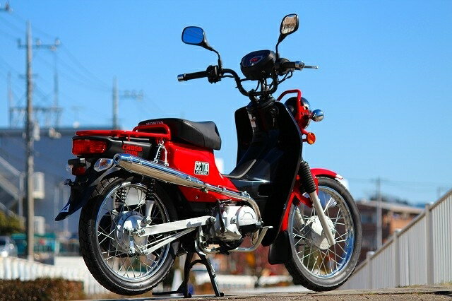 HOT LAP ホットラップ アップマフラー スーパーカブ110 HONDA ホンダ フルエキゾーストマフラー マフラー タイプ：オプションサイレンサーヒートガード付き