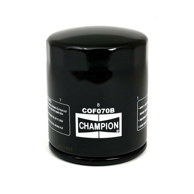 Champion チャンピオン オイルフィルター【OIL FILTER】 84-98(NU)SOFTAIL；80-98(NU)FLT；82-94(NU)FXR；L84-16 XL； 08-12(NU)XR1200；97-02(NU)BUELL