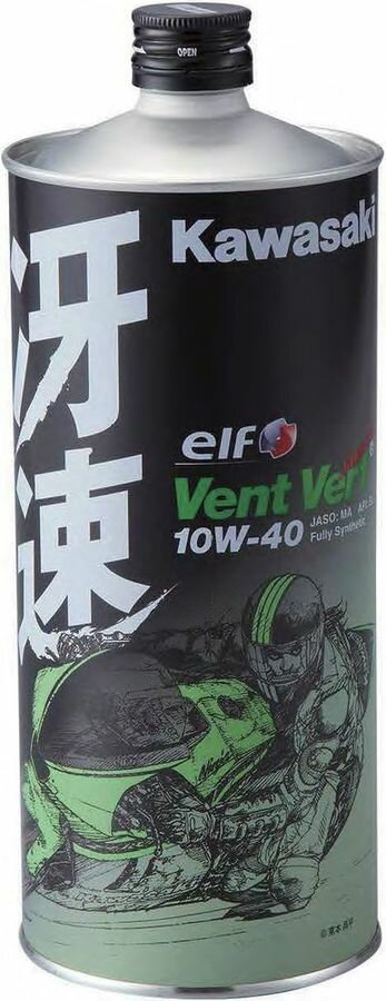 【在庫あり】【イベント開催中！】 KAWASAKI 4サイクルオイル カワサキエルフ・Vent Vert(ヴァン・ヴェール)・冴速 4サイクルエンジンオイル 容量：1リットル缶