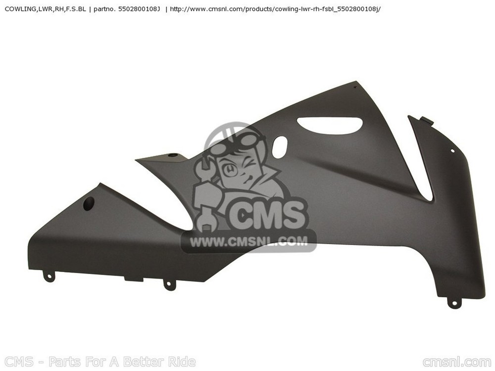 CMS シーエムエス COWLING，LWR，RH，F.S.BL ZX1000C1 NINJA ZX10R USA CALIFORNIA CANADA ZX1000C2 KAWASAKI カワサキ アンダーカウル カウル関連 外装
