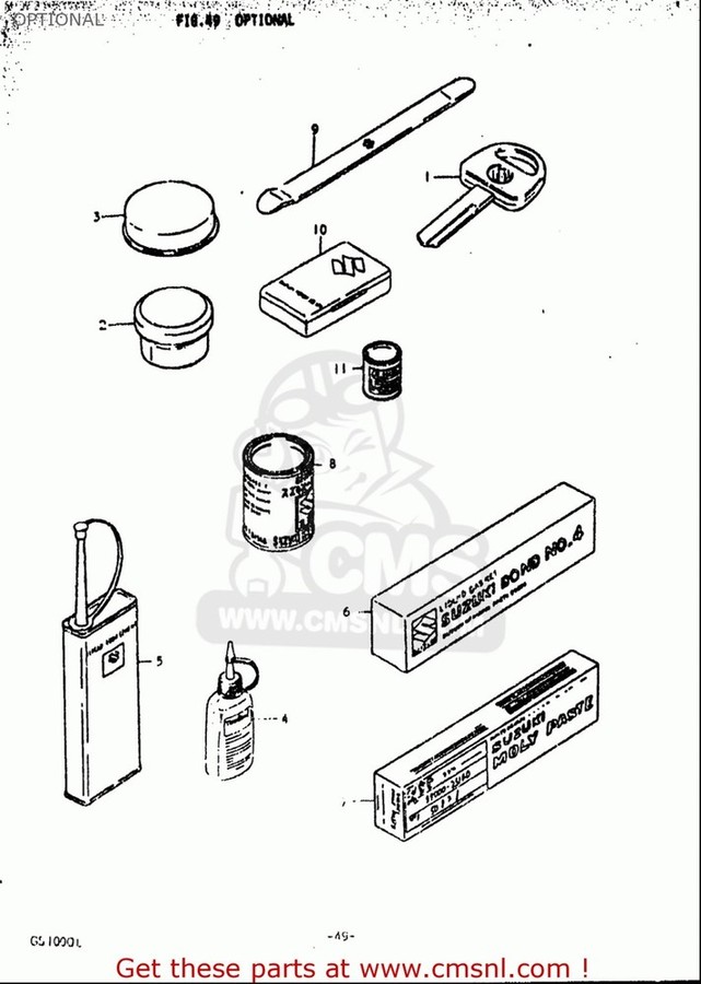 CMS シーエムエス GASKET SET GS1000L 1979 N USA E03 GS1000S SUZUKI スズキ エンジンガスケット エンジンパーツ エンジン