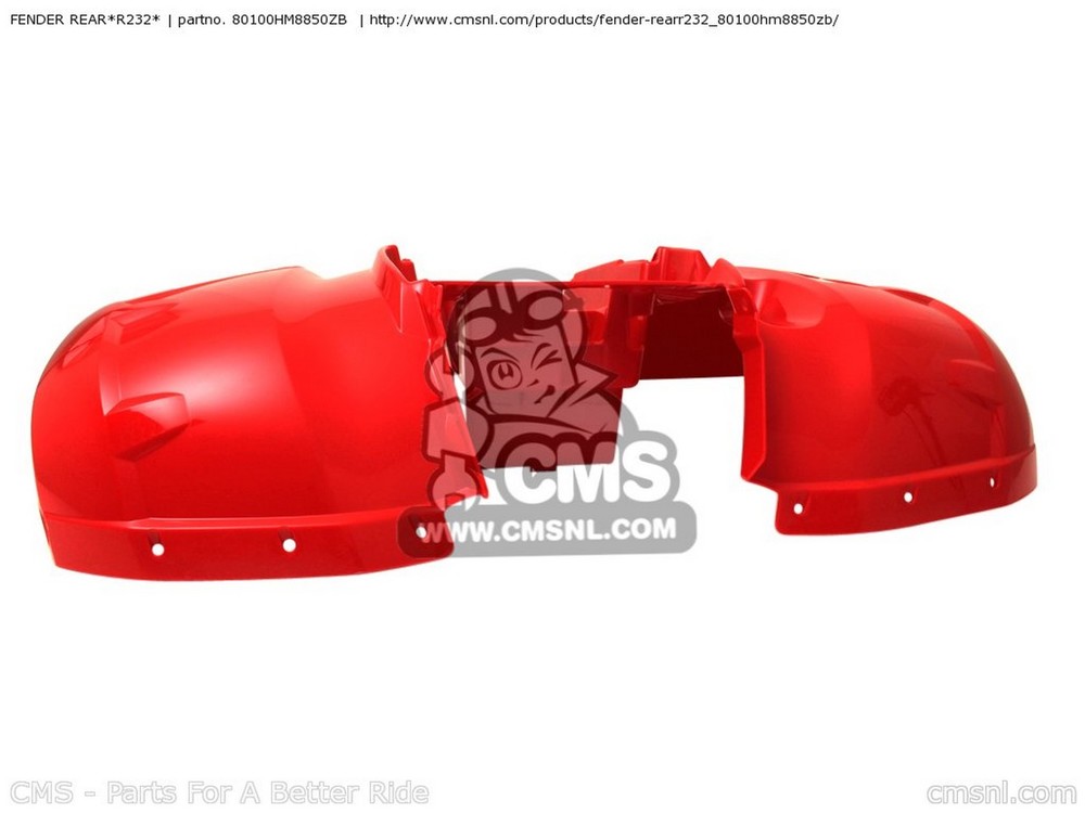 CMS シーエムエス FENDER REAR*R232* TRX250TE 2010 A AUSTRALIA / EC EUROPEAN DIRECT SALES TRX250TEB FOURTRAX ES 2011 B TRX250TM TRX250TMA HONDA ホンダ リアフェンダー フェンダー関連 外装
