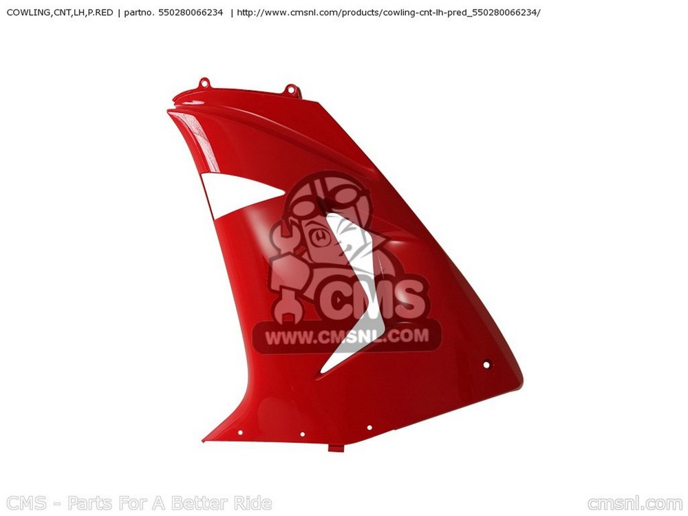 CMS シーエムエス COWLING，CNT，LH，P.RED ZX1000D7F NINJA ZX10R USA CALIFORNIA CANADA KAWASAKI カワサキ サイドカウル・サイドカバー カウル関連 外装