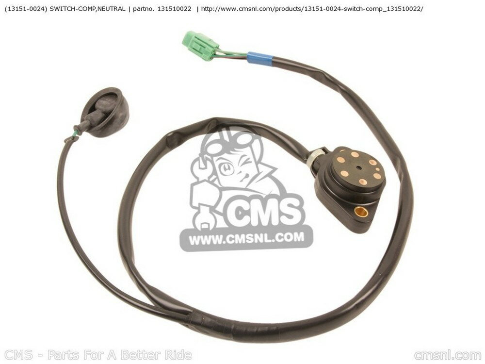 CMS シーエムエス (131510024) SWITCH-COMP，NEUTRAL ZX1400A6F NINJA ZX14 USA CALIFORNIA CANADA KAWASAKI カワサキ ニュートラルスイッチ スイッチ・ハーネス関係 電装系