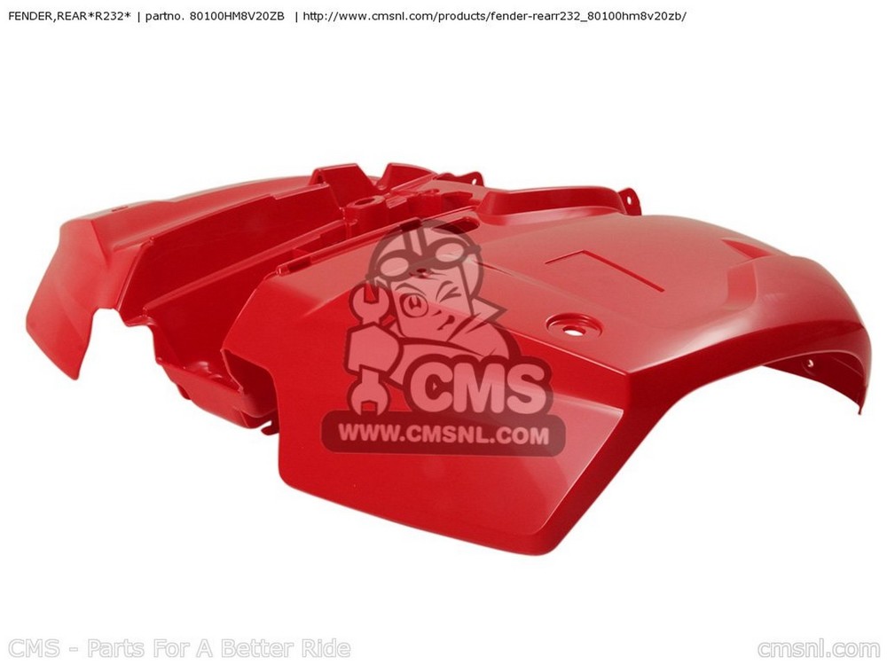 CMS シーエムエス FENDER，REAR*R232* TRX250TE FOURTRAX RECON 2005 5 AUSTRALIA / EC REF 2006 6 CMF HONDA ホンダ リアフェンダー フェンダー関連 外装