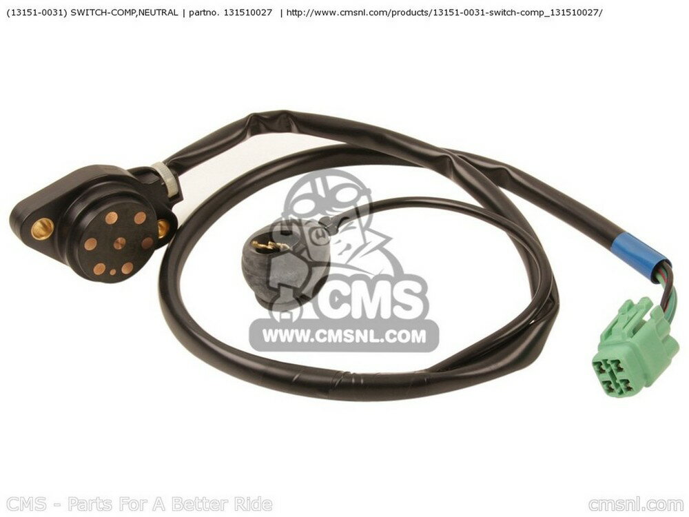 CMS シーエムエス (131510031) SWITCH-COMP，NEUTRAL ZX1400A7F NINJA ZX14 USA CALIFORNIA CANADA ZX1400A7FA KAWASAKI カワサキ ニュートラルスイッチ スイッチ・ハーネス関係 電装系