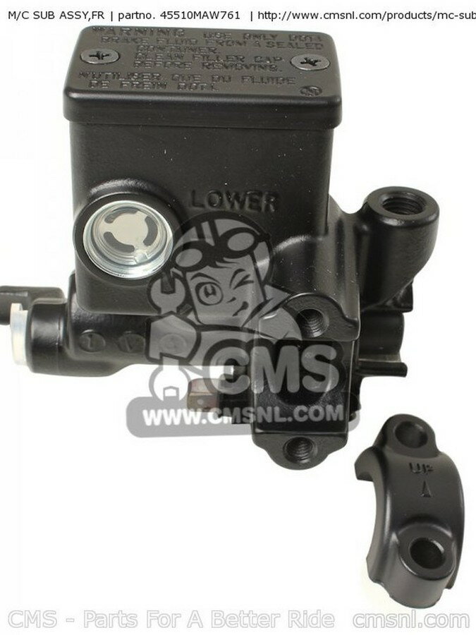 CMS シーエムエス M／C SUB ASSY，FR XL650V TRANSALP 2000 Y ENGLAND EUROPEAN DIRECT SALES / 25K 2001 1 2002 2 2004 4 2005 5 IRELAND 2006 6 TYPE XL700V 2008 8 FRANCE ABS 2009 9 MKH SPC CMF 2010 A 2011 B XL700VA F HONDA ホンダ ブレーキマスターシリンダー