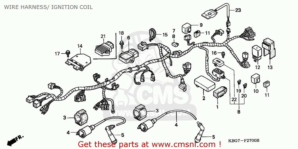 CMS シーエムエス HARNESS WIRE CB250P 1996 (T) GENERAL EXPORT / KPH PLR