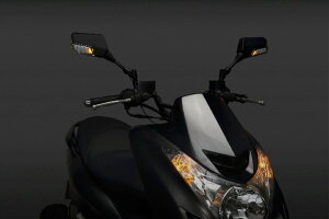 KN企画ケイエヌキカクミラー類シーケンシャルウインカー付バックミラー左右8mm正ネジデイライトカラー:ブルー右8mm正ネジ穴/左8mm正ネジ穴車両