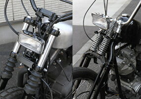 EASYRIDERSイージーライダースヘッドライト本体・ライトリム/ケース【BATES】スクエアスポットライト