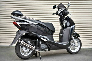 BEAMSビームスSS300フルエキゾーストマフラーサイレンサー:スーパーメタルブラックSPリード125