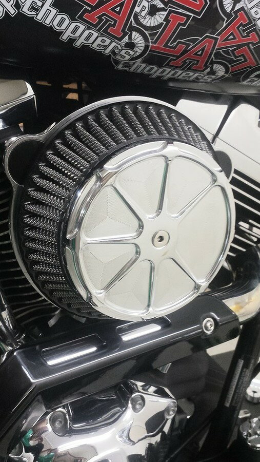 FUSION BY LA CHOPPERS フュージョンバイエルエーチョッパーズ FUSION エアクリーナー クローム FL【AIR CLEANER FUSION FL CHR [1010-1660]】