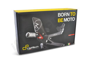 LighTechライテックバックステップアジャスタブルステップキットタイプ:固定式/カラー:シルバーNINJA400