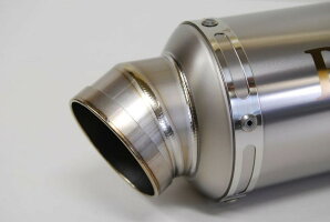 Bagus!バグースバッフル・消音装置Bagus!Φ90チタンサイレンサー2本出し左右セット差込径:Φ50.8/長さ:400mm/内径:Φ45
