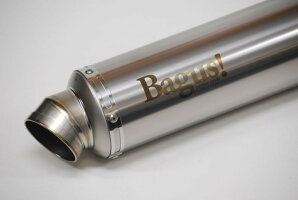 Bagus!バグースバッフル・消音装置Bagus!Φ90チタンサイレンサー2本出し左右セット差込径:Φ50.8/長さ:400mm/内径:Φ45