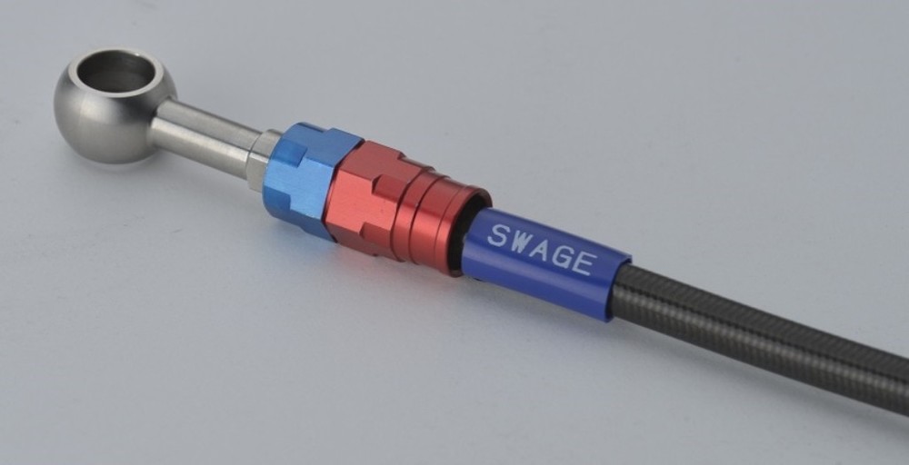 Swage Line バイク用品 スウェッジライン プロ ジャケット 車種別ブレーキホースキット ホースの長さ 100mmロング ホースカラー ブラック オフロード Katana ウェビック 店 送料無料 ブレーキ Katana Swage Line スウェッジライン Sapb549r