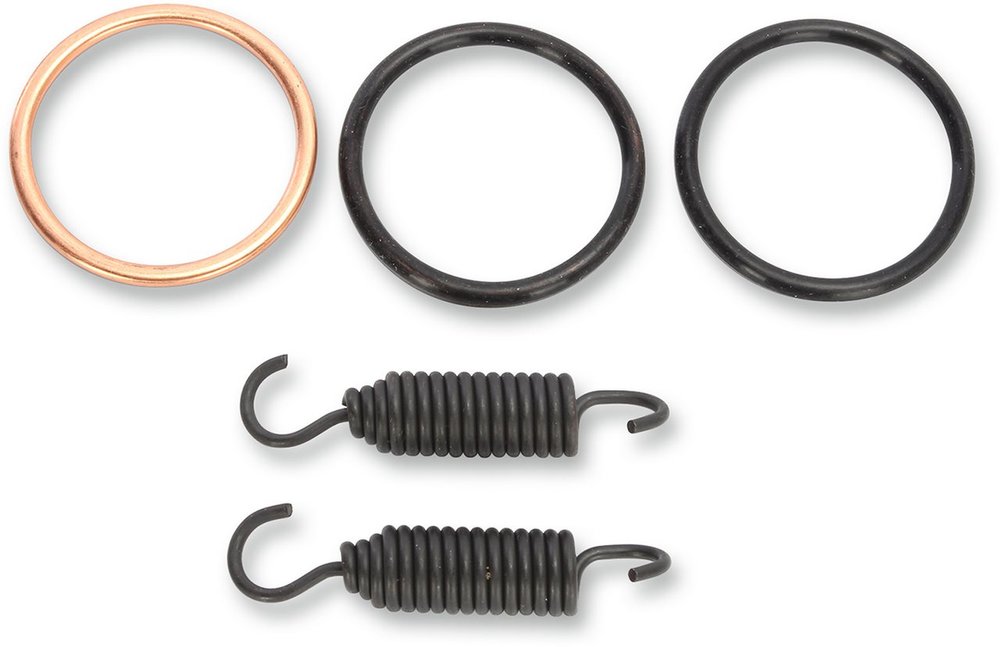 ■商品概要【GASKET KIT EXHAUST MOOSE】アメリカ製：はい特定のアプリケーション：はいスタイル：OEM リプレイスメントタイプ：エキゾーストガスケットキット■詳細説明・2- stroke kits include O-rings， springs， washer and gasket (where applicable)・KTM 4-stroke kits include header gasket and replacement springs・4-stroke kits contains header gasket■注意点※取り扱い説明書は英語となります。※輸入商材の為、納期が遅れる場合がございます。あらかじめご了承ください。■適合車種KX100 2001 - 2017&ensp;KX100 2001 - 2017 KX85 2001 - 2017&ensp;KX85 2001 - 2017 RM100 2003&ensp;RM100 2003 ■商品番号0934-5308