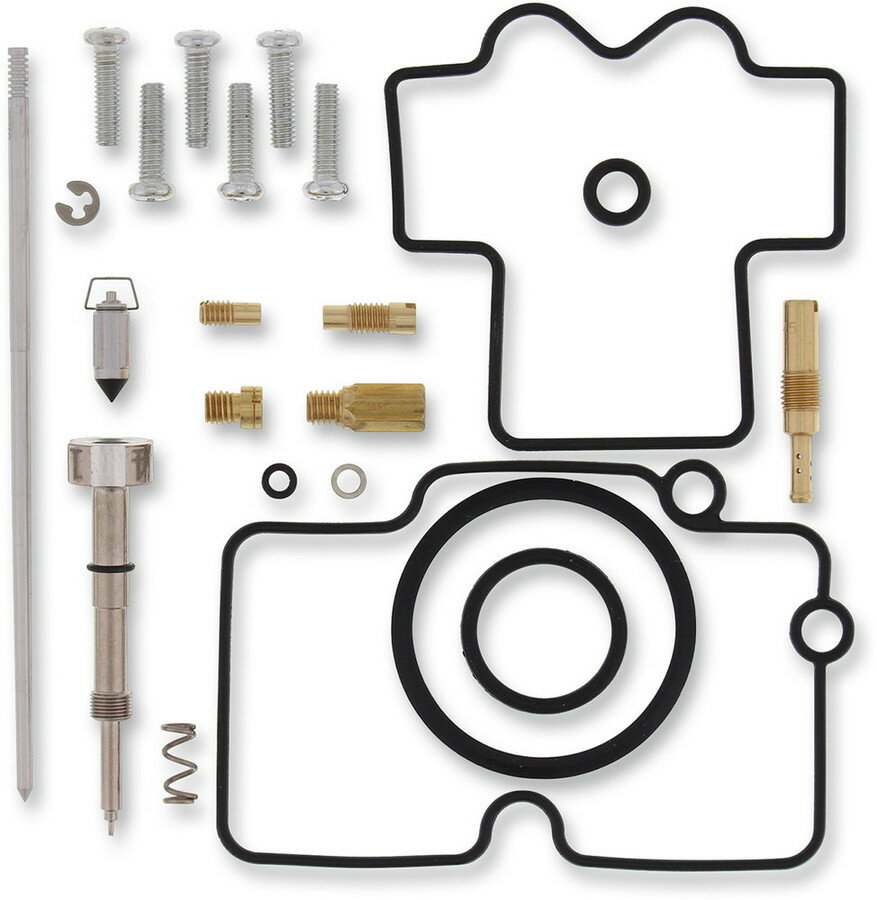 ■商品概要【REPAIR KIT CARB SUZ】アメリカ製：いいえ梱包：各個特定のアプリケーション：はいスタイル：OEM リプレイスメントタイプ：キャブレター修理キット■詳細説明・Kits include all of the necessary components to repair a carburetor. ATV models with two carburetors include components to repair two carburetors・Kit includes necessary all O-rings， gaskets， jets， needle， mixture screw， float bowl screws， float valve needle and seat. (Needle jet and other pressed in jets are not included in kit.)・OEM jet sizes and slide needles are included in the kit. KTM and Husqvarna Kits do not include jets or slide needle standard jetting sizes are not provided by the Factory・NBR rubber material is used on all O-rings and rubber gaskets NBR has excellent resistance to the ethanol used in today’s fuels・Applications that use paper float bowl gaskets are upgraded to High Performance Interface Gasket material・Components included in the kits are based off of US models and discretion must be used when attempting to install the kit on a non US model.■注意点※取り扱い説明書は英語となります。※輸入商材の為、納期が遅れる場合がございます。あらかじめご了承ください。■適合車種RM-Z250 2007&ensp;RM-Z250 2007 ■商品番号1003-0888